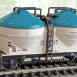 Vyprod�no...Zement. N�kladn� v�z na p�epravu cementu. TT. Kovov� dvojkol�. (A191)