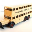 Wiking. historický dvopatrový autobus. Délka 13cm. 1:87