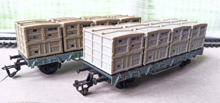 2x DR. BTTB. N�kladn� kontejnerov� v�z na p�epravu koksu. TT. (A251)