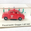 I.M.U. Gogomobil feuerwehr. H0. 1:87. Dlka 3 cm.  (A211)